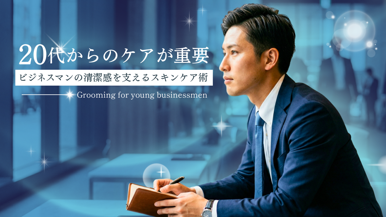 20代からのケアが重要！ビジネスマンの清潔感を支えるスキンケア術
